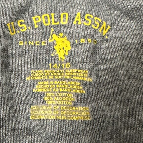 U.S. Polo Assn Shorts Boys Sz 14/16 Sleepwear Graaphic Logo Snug Fitting Cotton - Picture 6 of 11